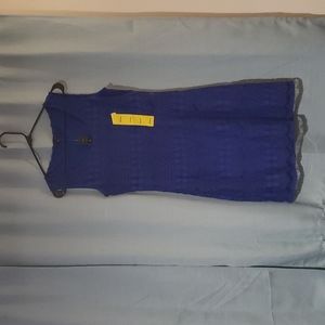 Tiana B. Women's Medium Blue Lace Dress